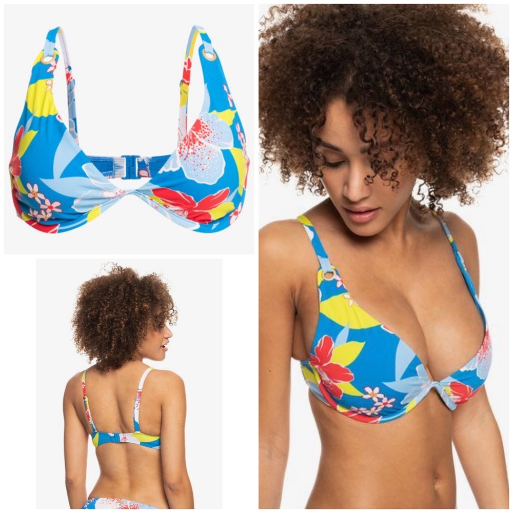 🔆 Roxy Just Shines Underwire D Cup Bikini Top